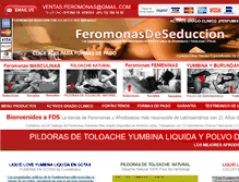 Tablet Screenshot of feromonasdeseduccion.com